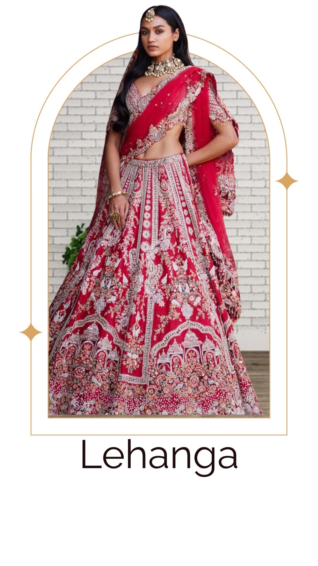 Wedding & Party Wear Lehangas - 001FASHIONFORWARD
