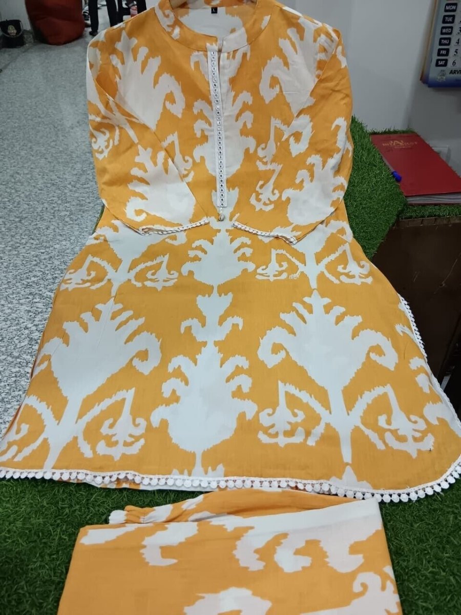 2 pcs Cotton Salwar Kameez Suit New Party Wear might casual Dress Readymade - 001FASHIONFORWARD