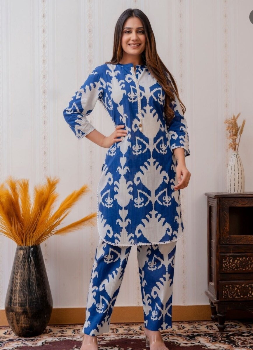 2 pcs Cotton Salwar Kameez Suit New Party Wear might casual Dress Readymade - 001FASHIONFORWARD