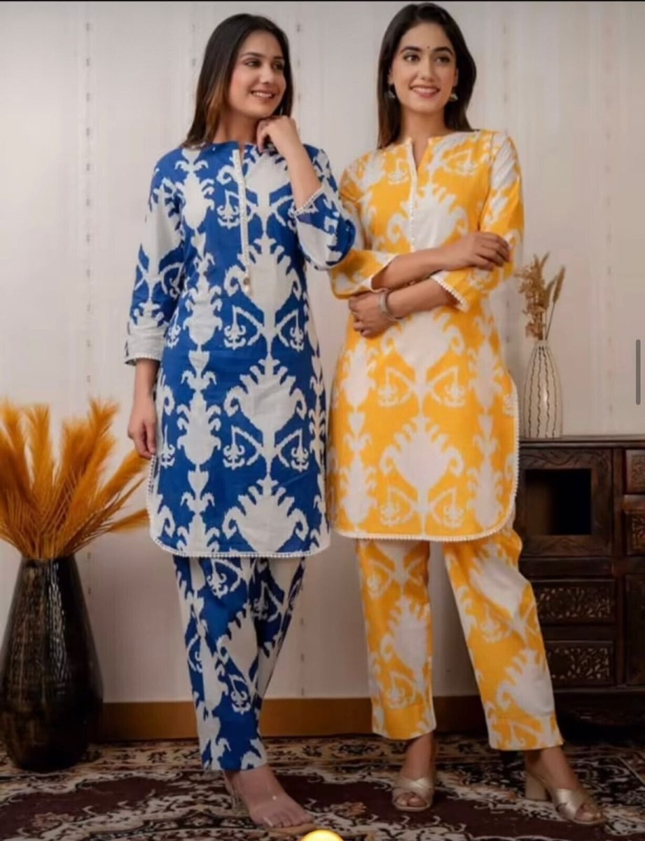 2 pcs Cotton Salwar Kameez Suit New Party Wear might casual Dress Readymade - 001FASHIONFORWARD