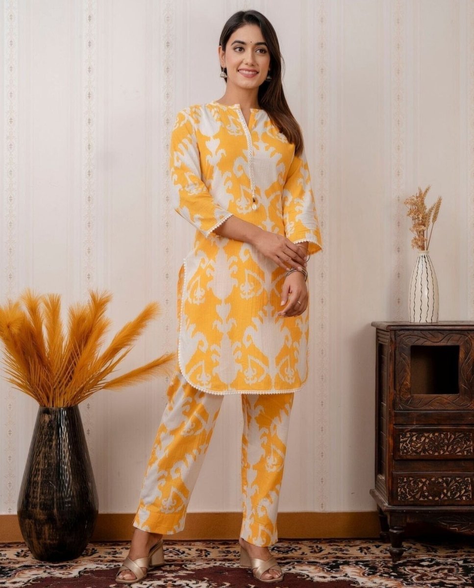 2 pcs Cotton Salwar Kameez Suit New Party Wear might casual Dress Readymade - 001FASHIONFORWARD