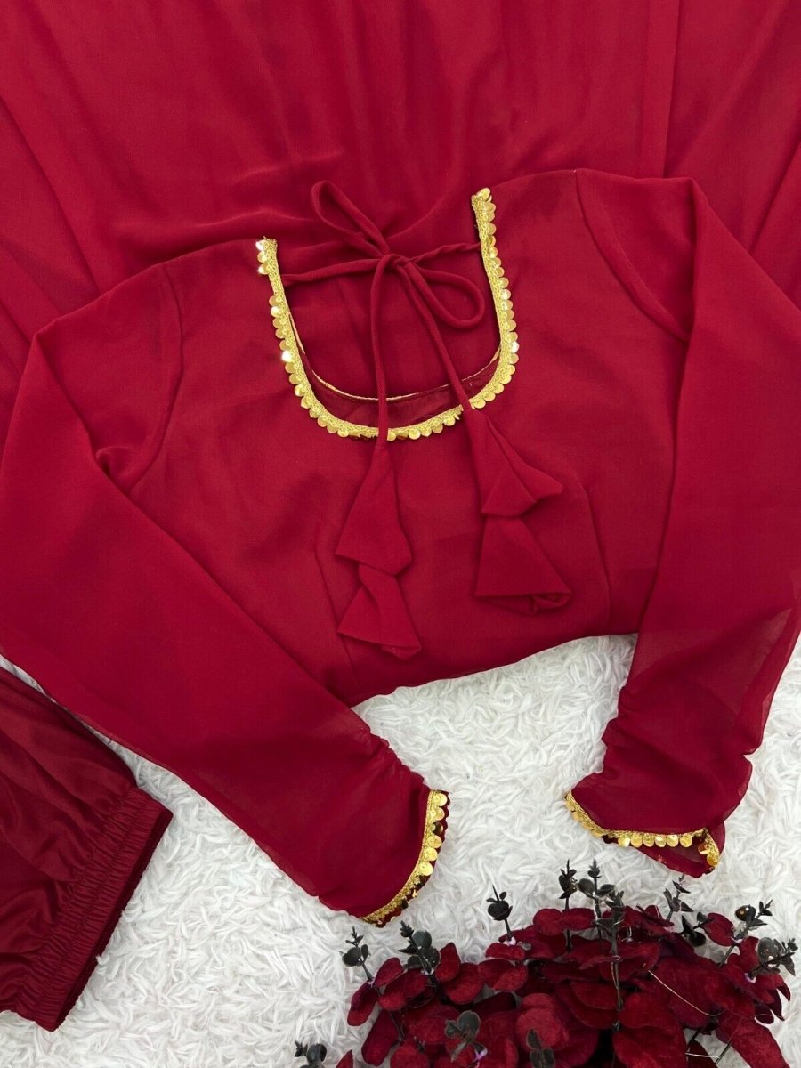 Bollywood Pakistani Kurta Pant Set - Designer Women Salwar Kameez Kurti Set - 001FASHIONFORWARD