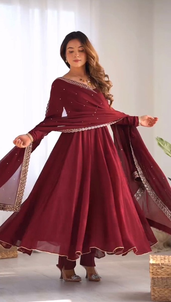 Bollywood Pakistani Kurta Pant Set - Designer Women Salwar Kameez Kurti Set - 001FASHIONFORWARD