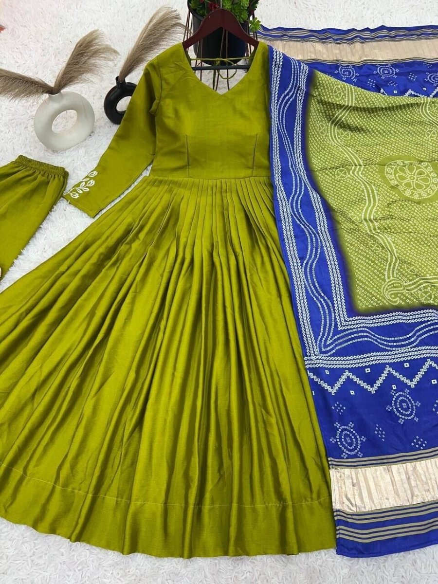 Bollywood Party Wear Anarkali Salwar Kameez Suit - Designer Flared Gown - 001FASHIONFORWARD