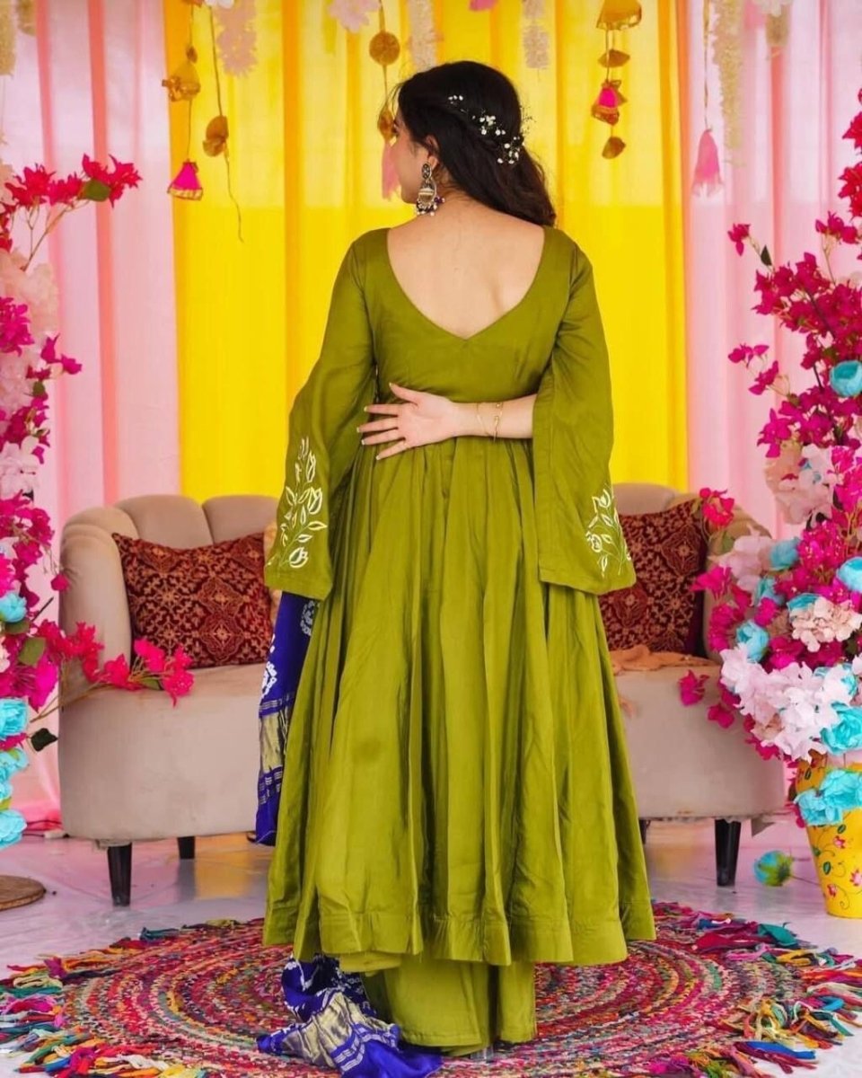 Bollywood Party Wear Anarkali Salwar Kameez Suit - Designer Flared Gown - 001FASHIONFORWARD