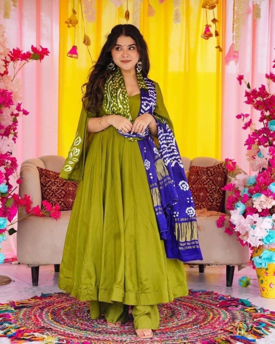 Bollywood Party Wear Anarkali Salwar Kameez Suit - Designer Flared Gown - 001FASHIONFORWARD