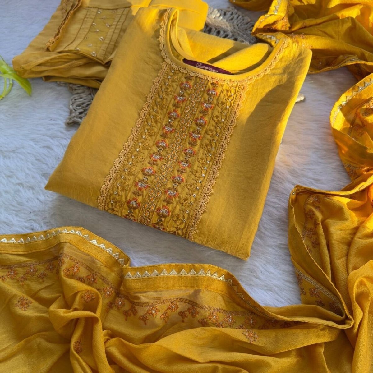 Bollywood/Indian/Pakistani Ethnic Party Wear Roman Silk Dress Salwar Kameez Set - 001FASHIONFORWARD