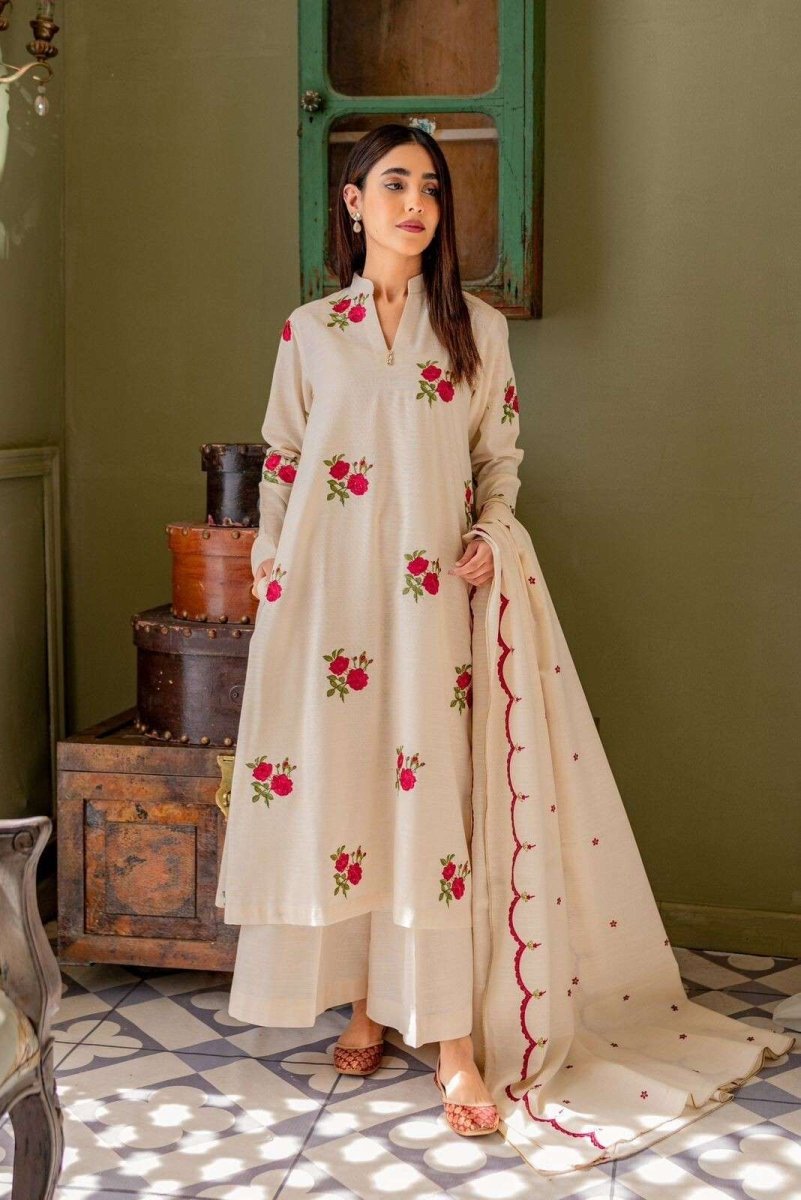 Cotton A - line Dress Pakistani Salwar Kameez Ready made Suits Wedding Party - 001FASHIONFORWARD