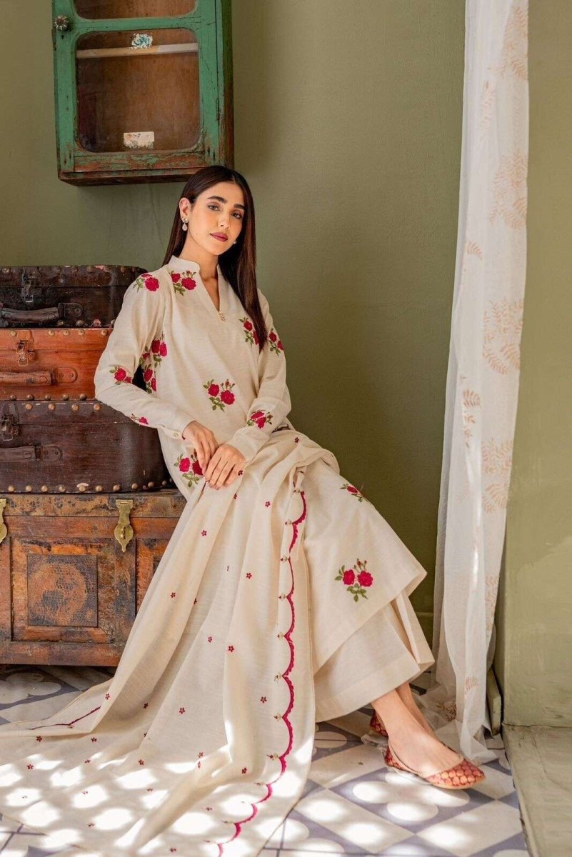 Cotton A - line Dress Pakistani Salwar Kameez Ready made Suits Wedding Party - 001FASHIONFORWARD