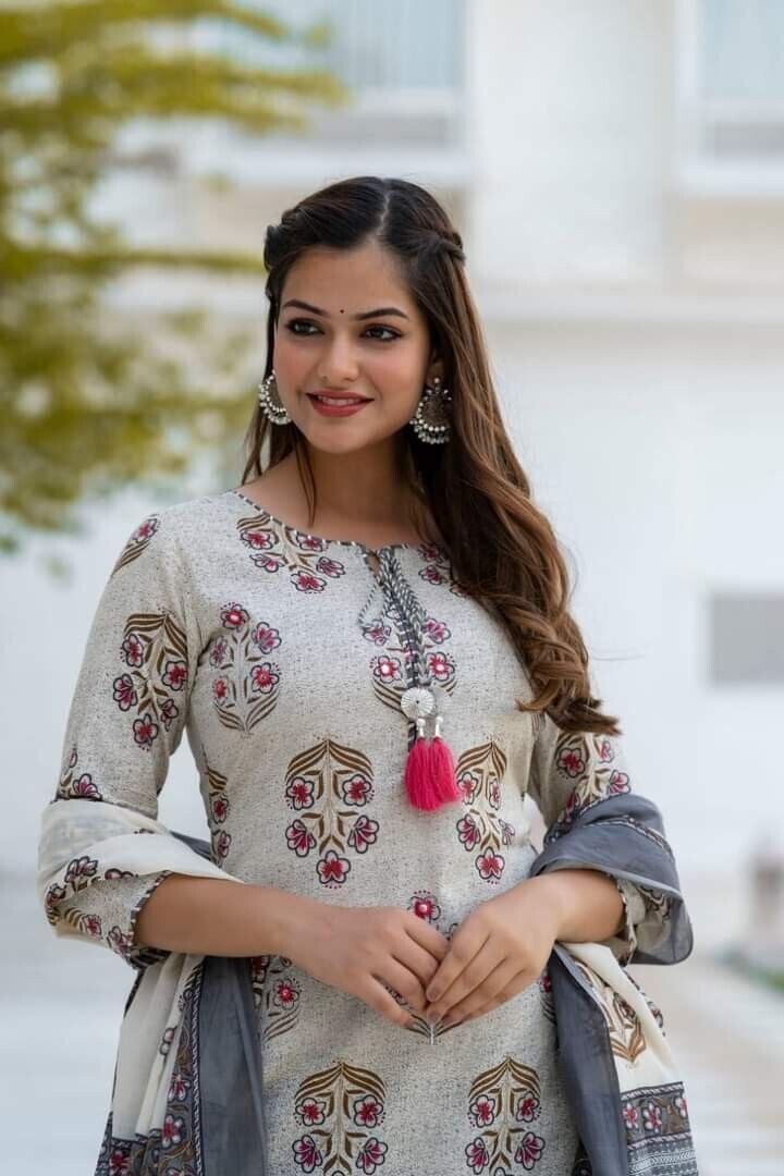 Cotton Dress Pakistani Salwar Kameez Ready To Wear Suit Wedding Party 3 Piece - 001FASHIONFORWARD