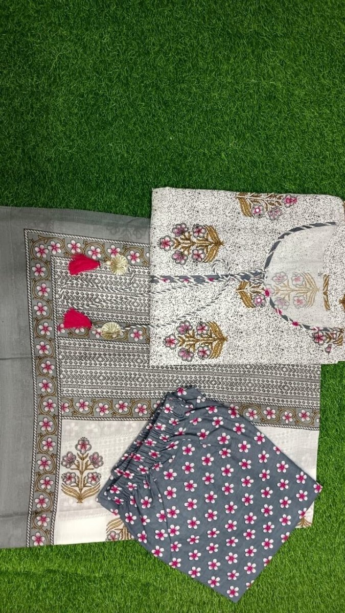 Cotton Dress Pakistani Salwar Kameez Ready To Wear Suit Wedding Party 3 Piece - 001FASHIONFORWARD