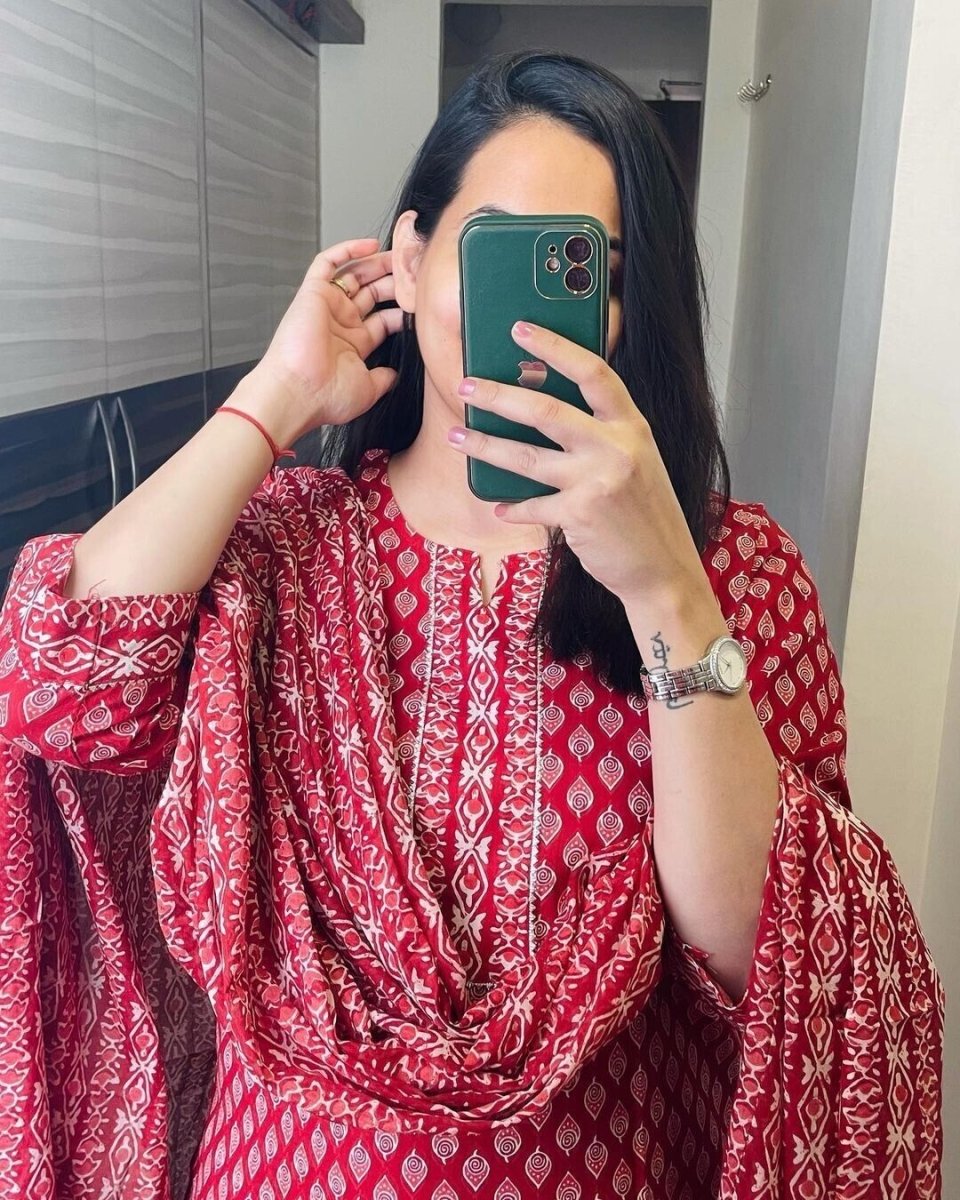 Cotton Dress Pakistani Salwar Kameez Readymade Suit Indian Wedding Party - 001FASHIONFORWARD