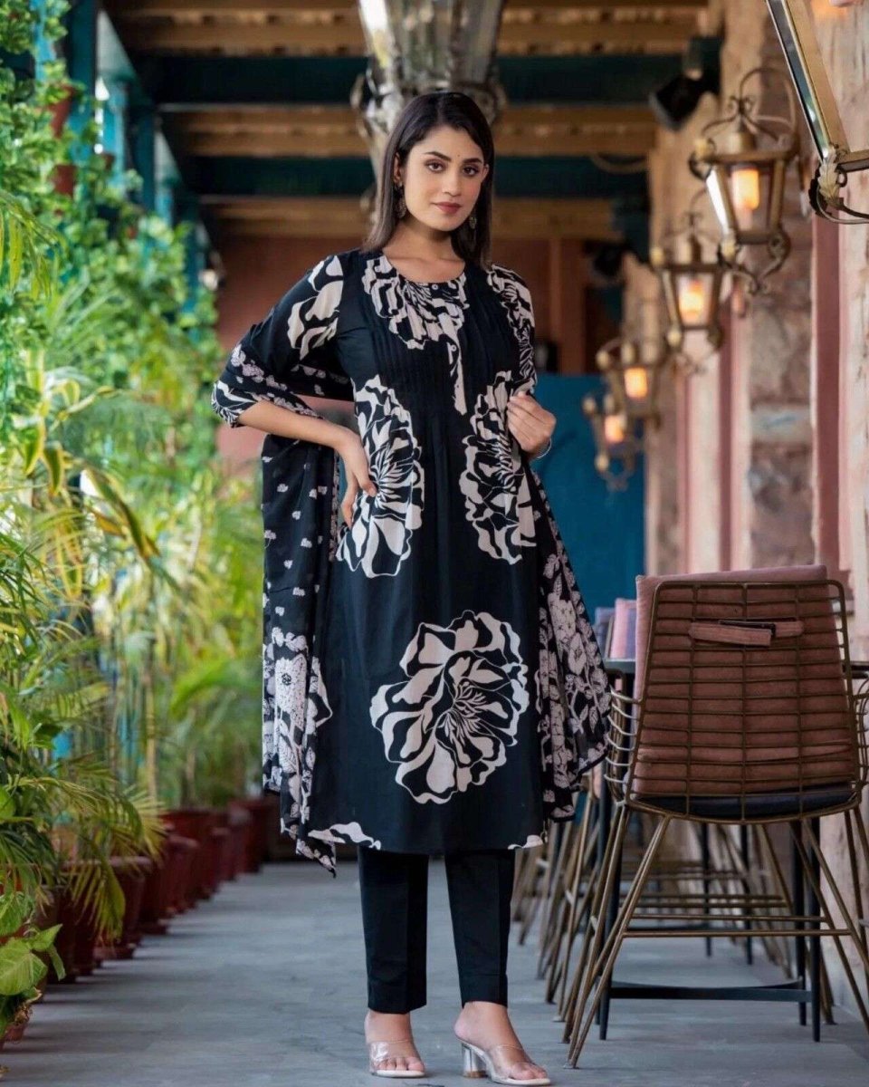 Cotton Pakistani Salwar Kameez Dress – Ready - to - Wear Suit for Indian Weddings & - 001FASHIONFORWARD