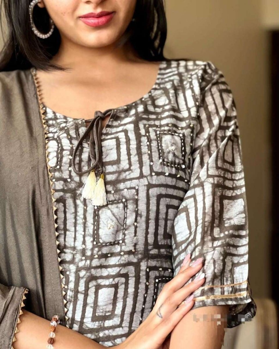 Cotton Salwar kameez Printed Straight Kurta Pant & Suit Women Partywear - 001FASHIONFORWARD