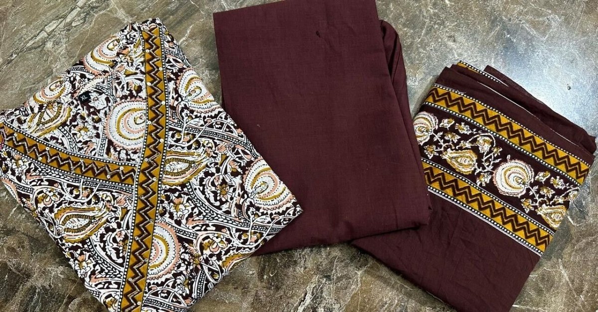 Cotton Sanganeri Print Flared Anarkali Suit , Wedding party wear Kurti pant 3 - 001FASHIONFORWARD