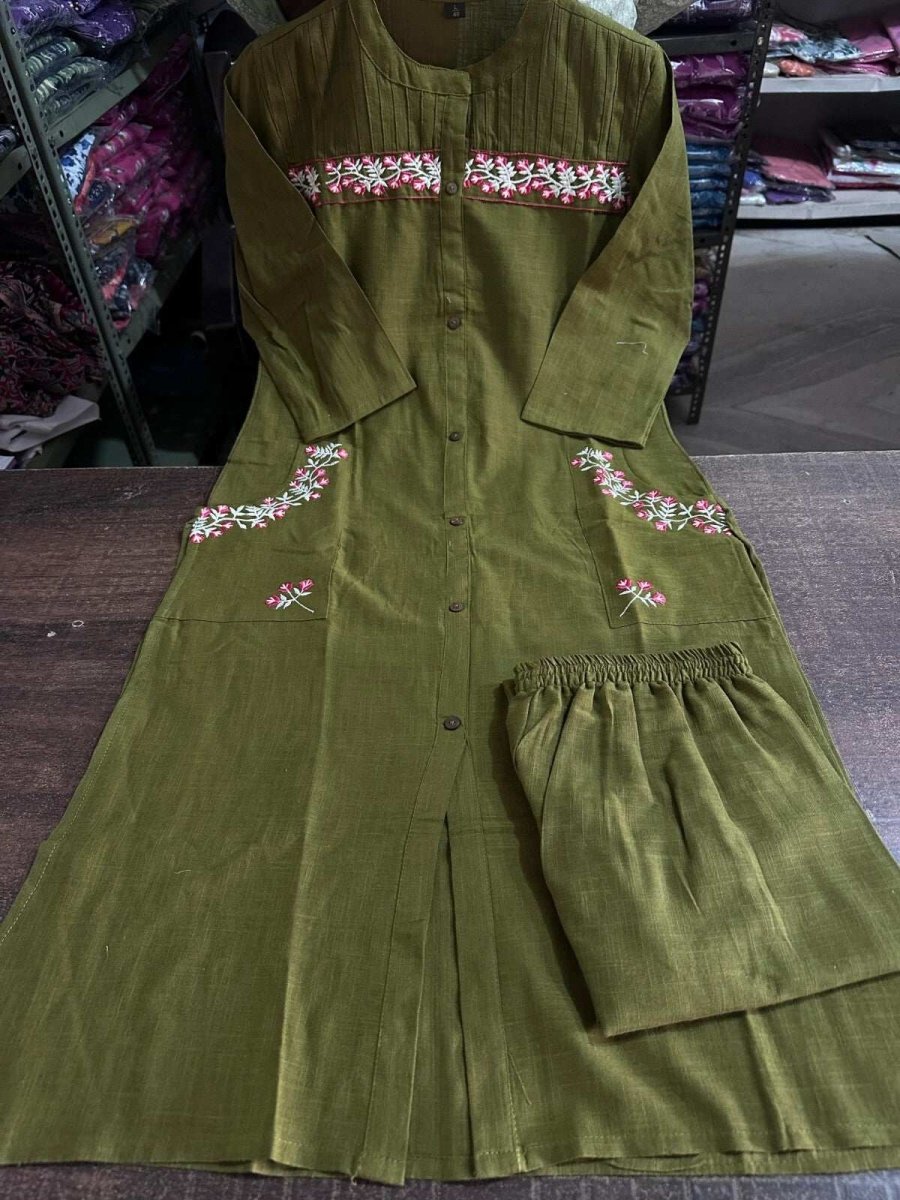 Cotton Women Dress Salwar Kameez Readymade Suits Indian Wedding Party 2 PCS - 001FASHIONFORWARD