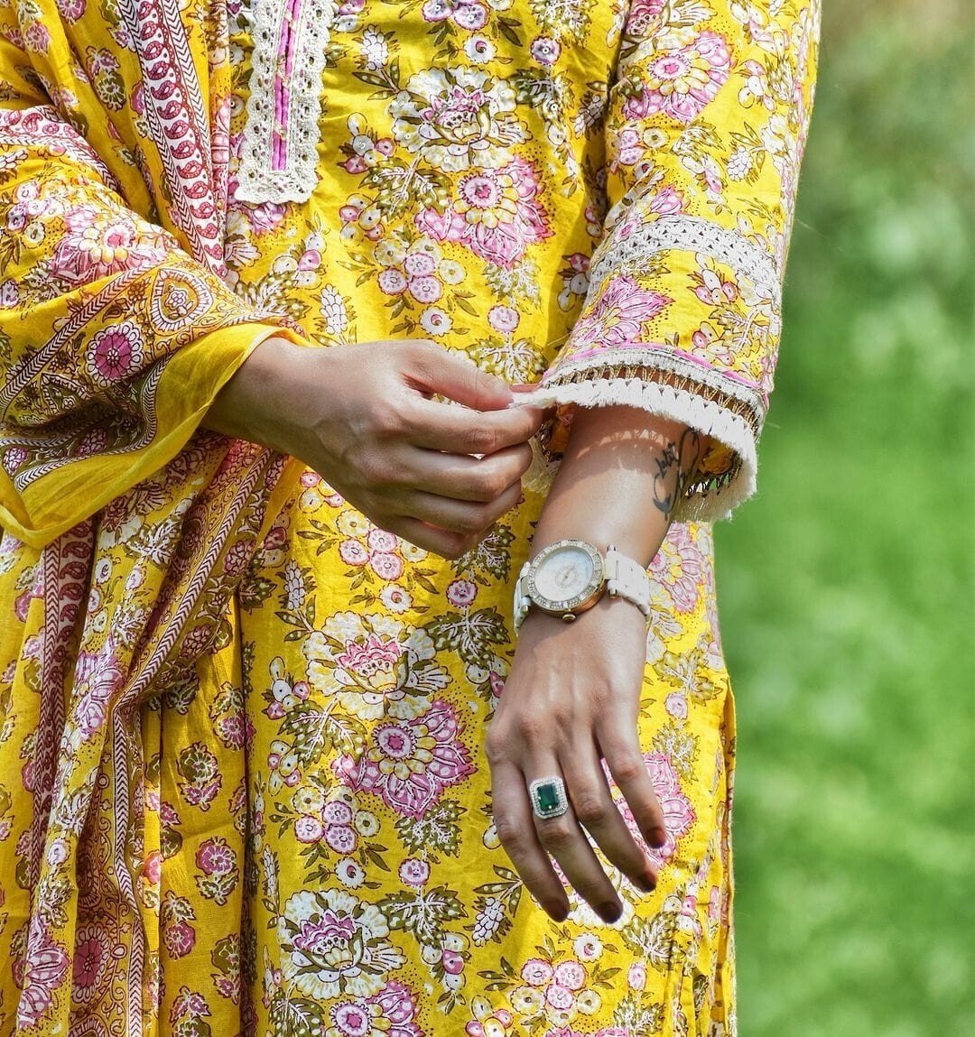 Designer Cotton Salwar Kameez Suit – Pakistani Bollywood Party & Wedding Wear - 001FASHIONFORWARD