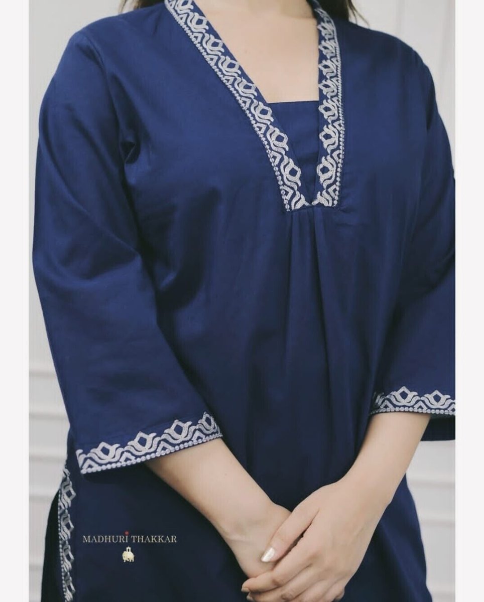 Designer Floral casual Khadi Cotton Salwar Suit Indian Women Kurti Pant 2 pcs - 001FASHIONFORWARD