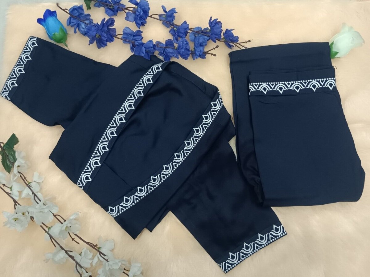 Designer Floral casual Khadi Cotton Salwar Suit Indian Women Kurti Pant 2 pcs - 001FASHIONFORWARD