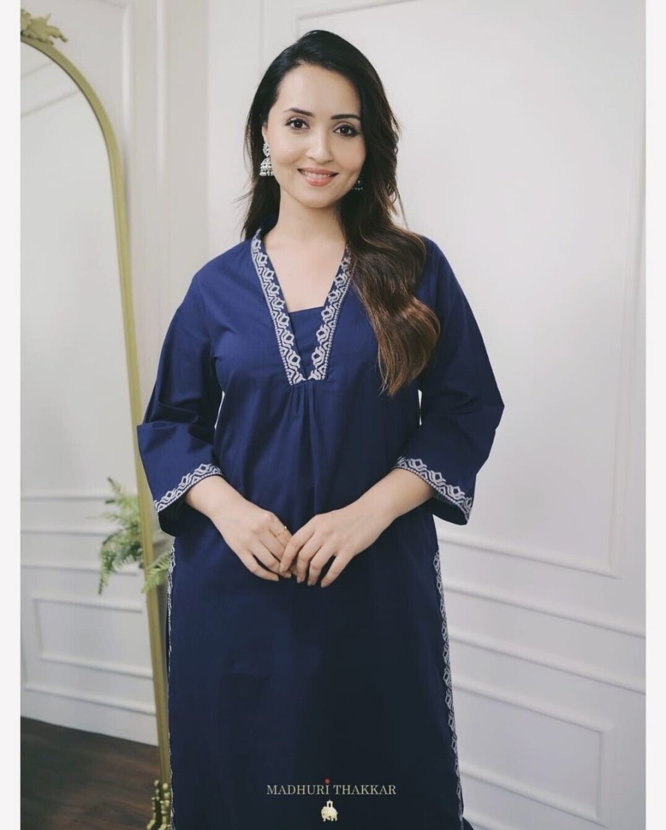 Designer Floral casual Khadi Cotton Salwar Suit Indian Women Kurti Pant 2 pcs - 001FASHIONFORWARD