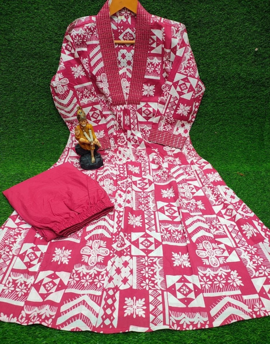 Designer Pakistani Salwar Kameez Ready To Wear Suits Indian Wedding Party Cotton - 001FASHIONFORWARD