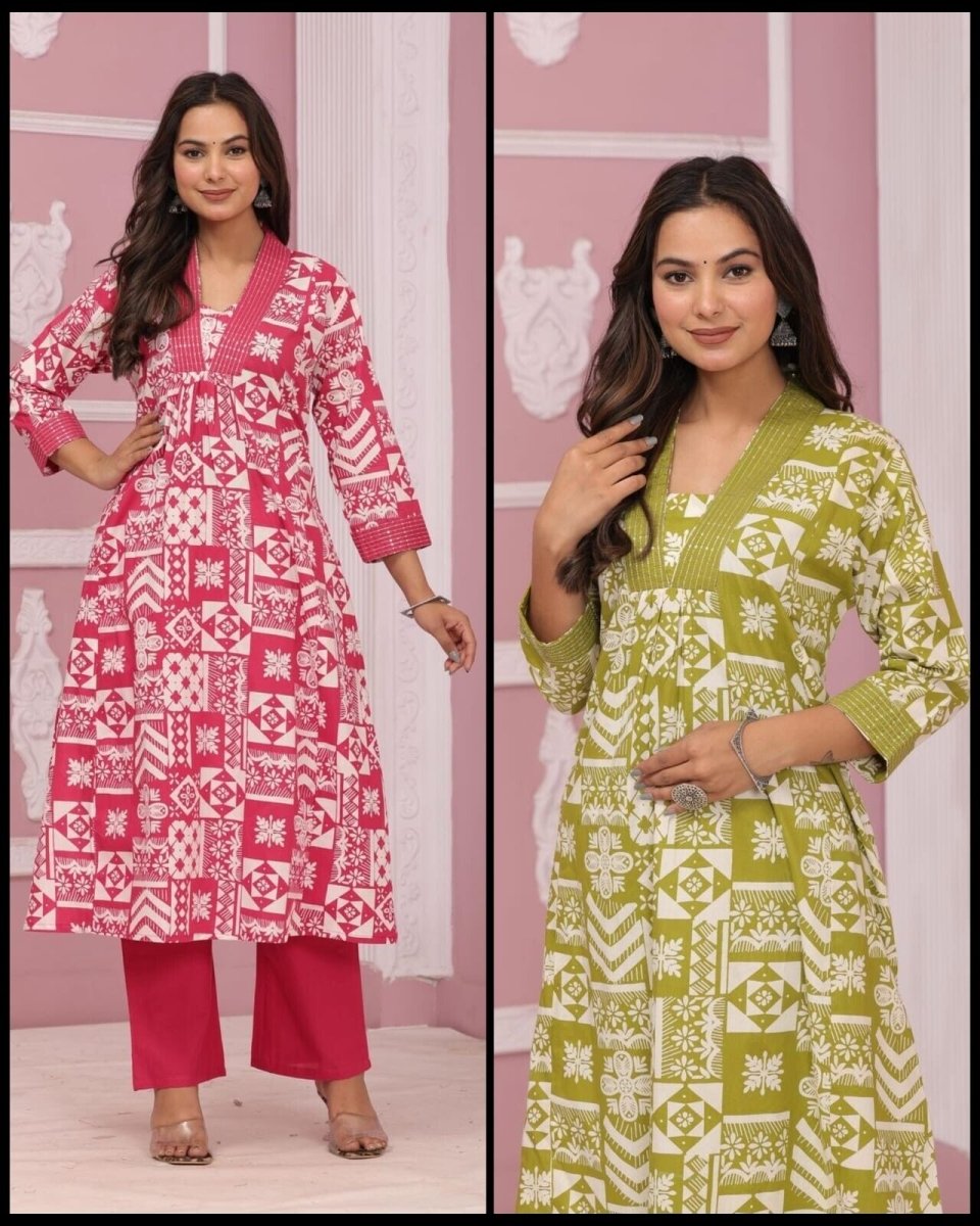 Designer Pakistani Salwar Kameez Ready To Wear Suits Indian Wedding Party Cotton - 001FASHIONFORWARD