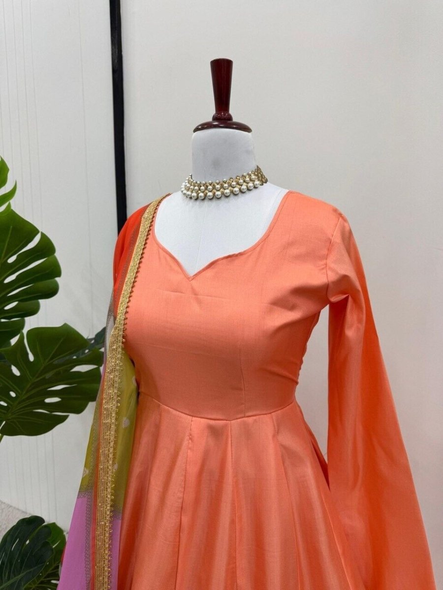 Indian Bollywood Tunic Kurti Designer Party Wear Kurta Flared Anarkali Suit Set - 001FASHIONFORWARD
