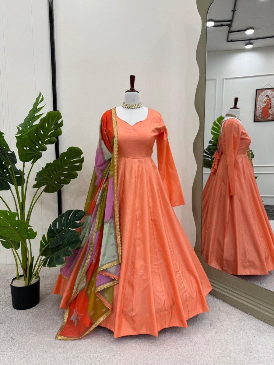 Indian Bollywood Tunic Kurti Designer Party Wear Kurta Flared Anarkali Suit Set - 001FASHIONFORWARD