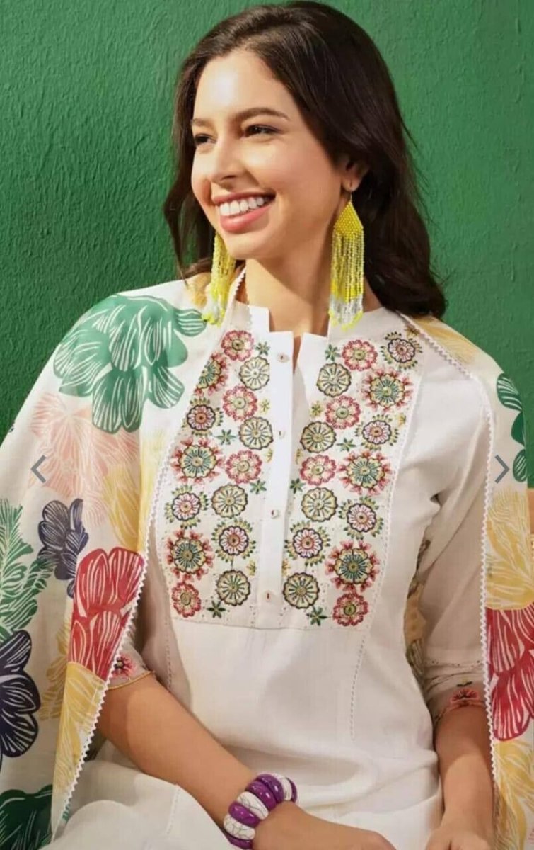 Indian Georgette Salwar Kameez with Dupatta for Women - Designer Kurta Salwar - 001FASHIONFORWARD