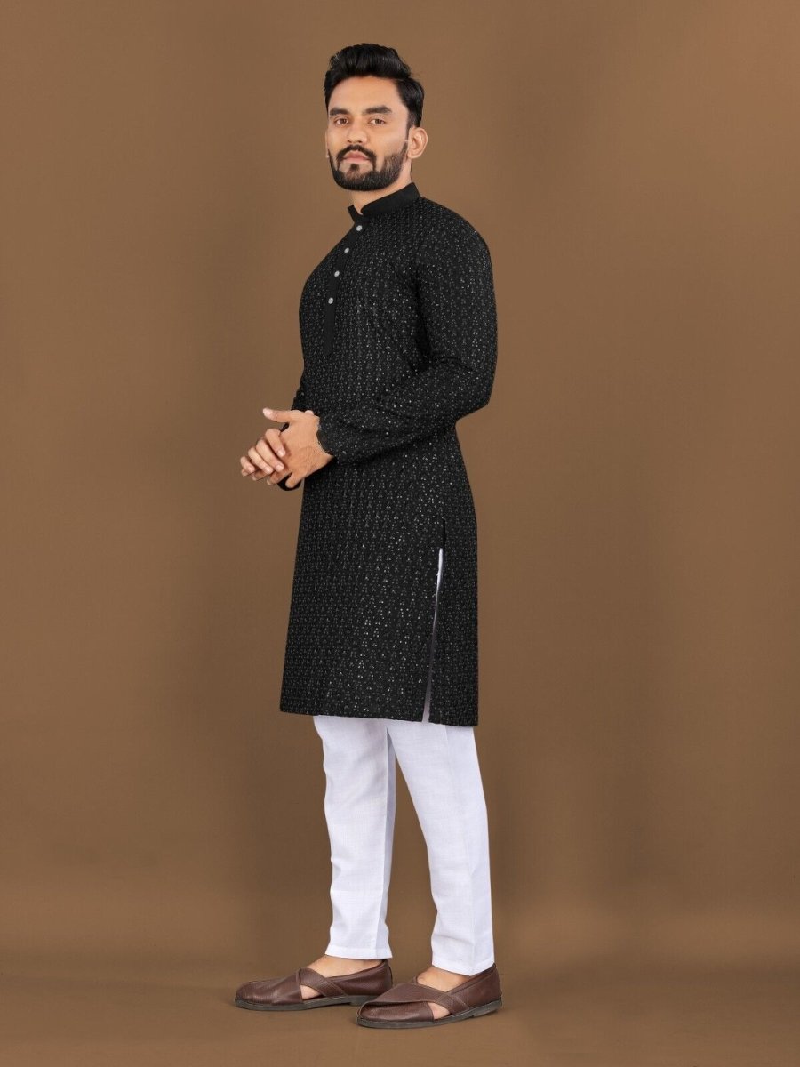 Indian Men's Designer Wedding Ethnic Wear Bollywood Eid Wear Kurta Payjama Dress - 001FASHIONFORWARD