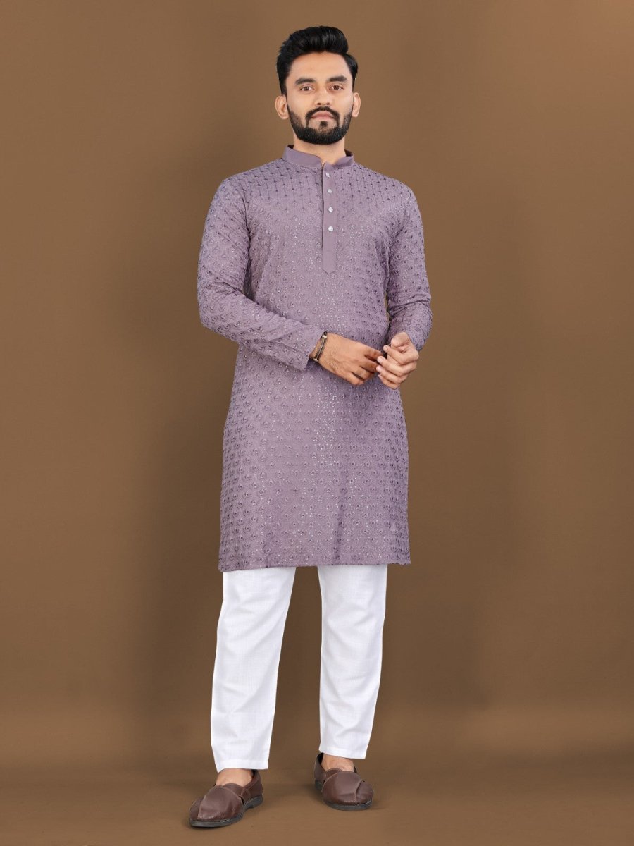 Indian Men's Designer Wedding Ethnic Wear Bollywood Eid Wear Kurta Payjama Dress - 001FASHIONFORWARD