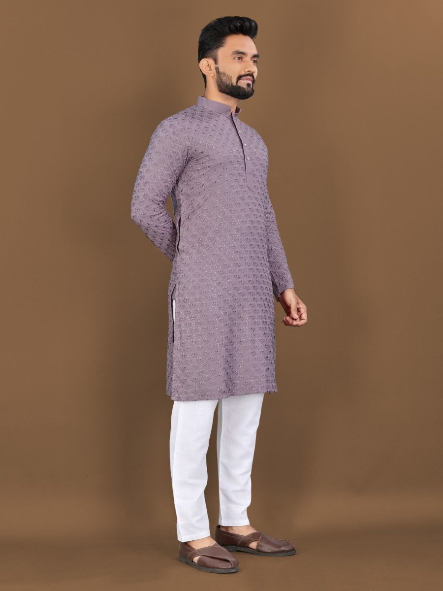 Indian Men's Designer Wedding Ethnic Wear Bollywood Eid Wear Kurta Payjama Dress - 001FASHIONFORWARD
