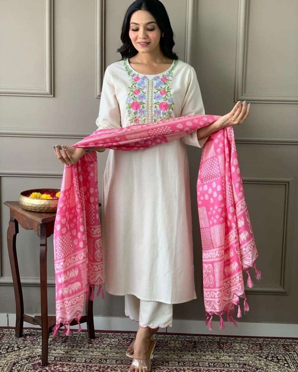 Indian Salwar Kameez Suit Designer Pakistani Bollywood Party Wear Cotton Dress - 001FASHIONFORWARD