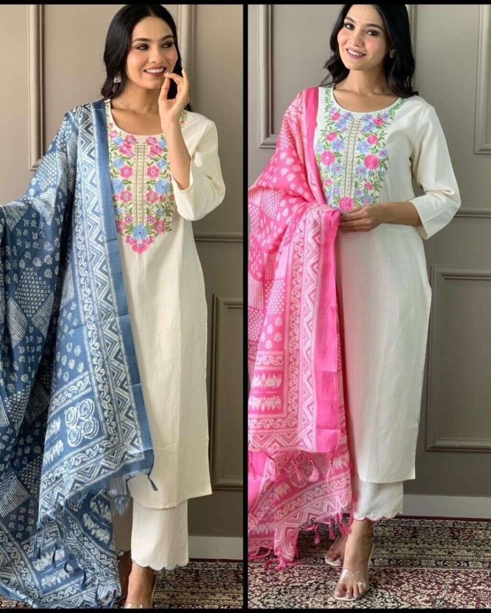 Indian Salwar Kameez Suit Designer Pakistani Bollywood Party Wear Cotton Dress - 001FASHIONFORWARD