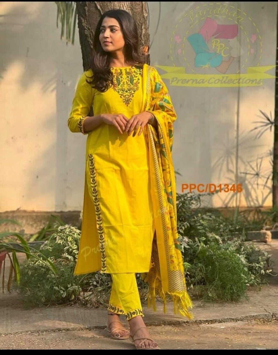 Indian Salwar Kameez Suit Designer Pakistani Bollywood Party Wear Wedding Cotton - 001FASHIONFORWARD