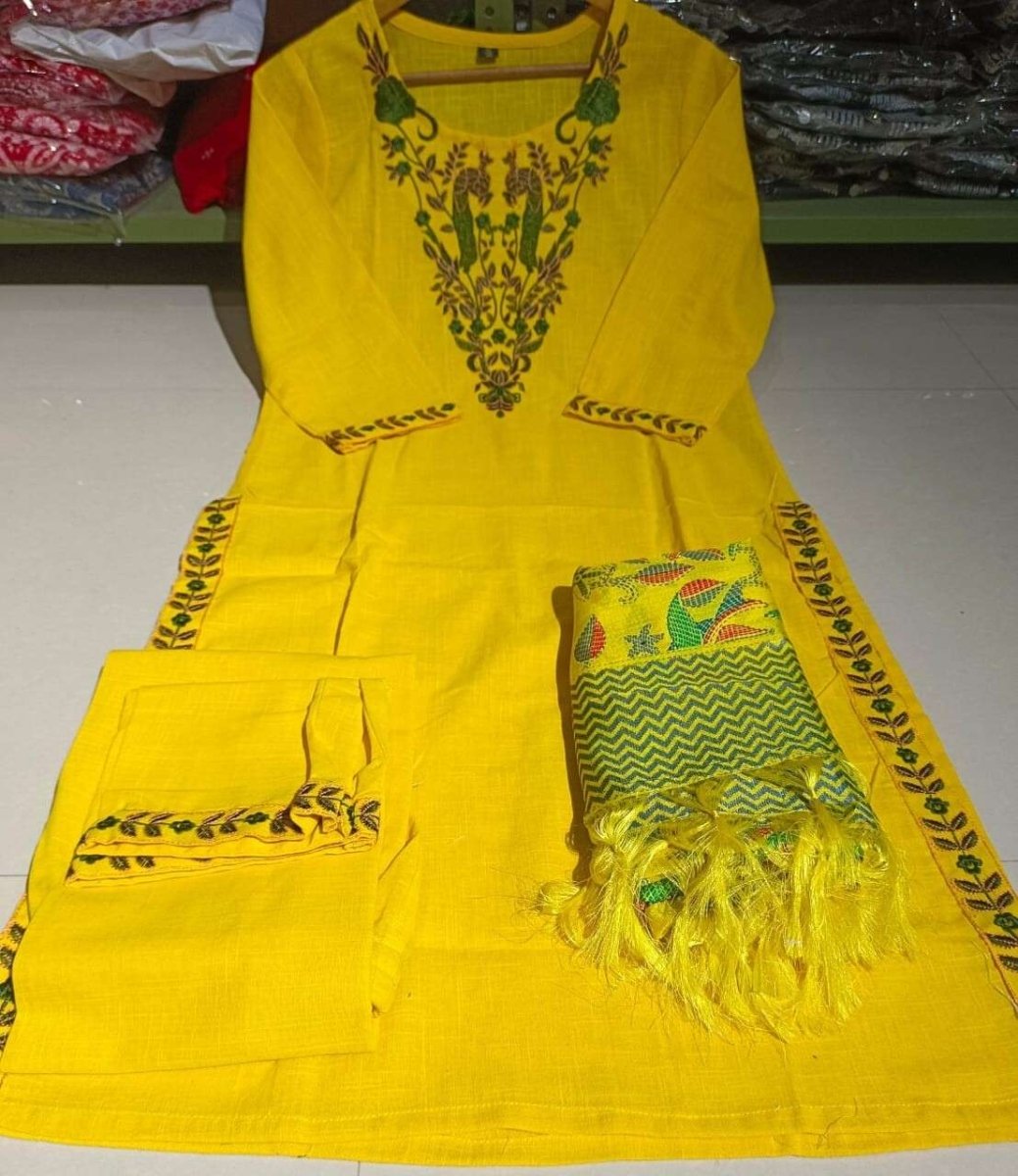 Indian Salwar Kameez Suit Designer Pakistani Bollywood Party Wear Wedding Cotton - 001FASHIONFORWARD