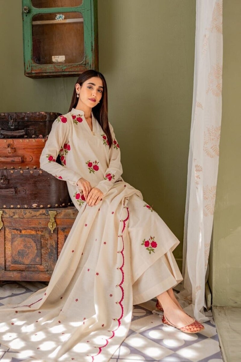 Indian Women Long A - line salwar kameez Designer Cotton Kurti Salwar Kameez - 001FASHIONFORWARD