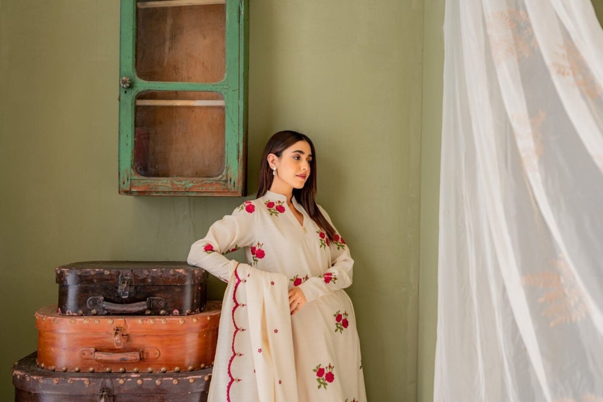 Indian Women Long A - line salwar kameez Designer Cotton Kurti Salwar Kameez - 001FASHIONFORWARD