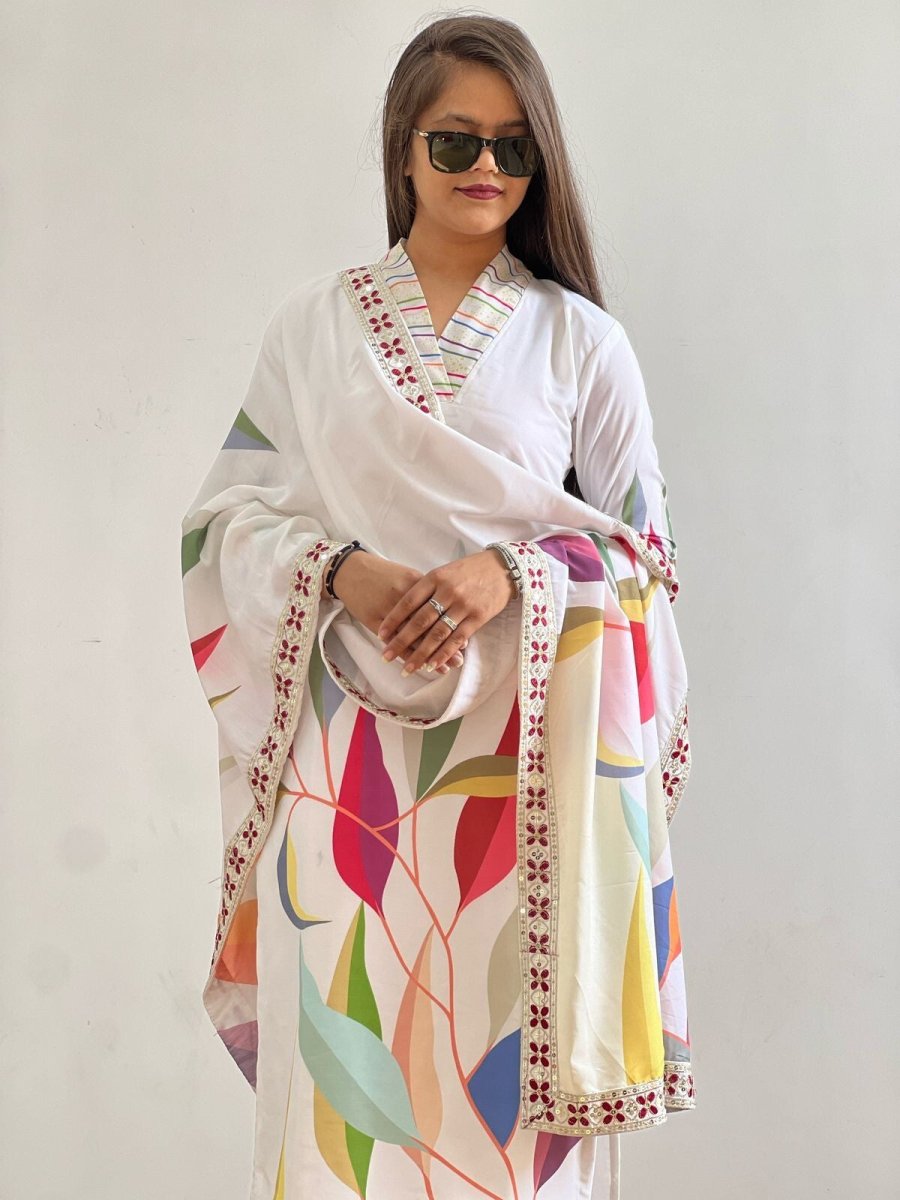 Muslin Cotton Dress Salwar Kameez Ready To Wear Suits Indian Wedding Bollywood - 001FASHIONFORWARD