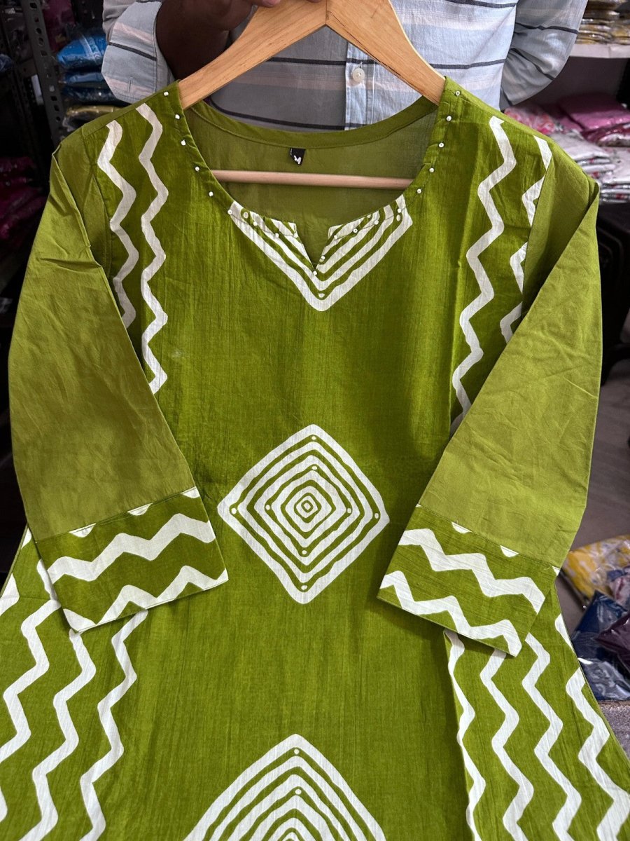 New Cotton Indian Salwar Kameej Suit , Wedding party wear Kurti pant 3pc set - 001FASHIONFORWARD