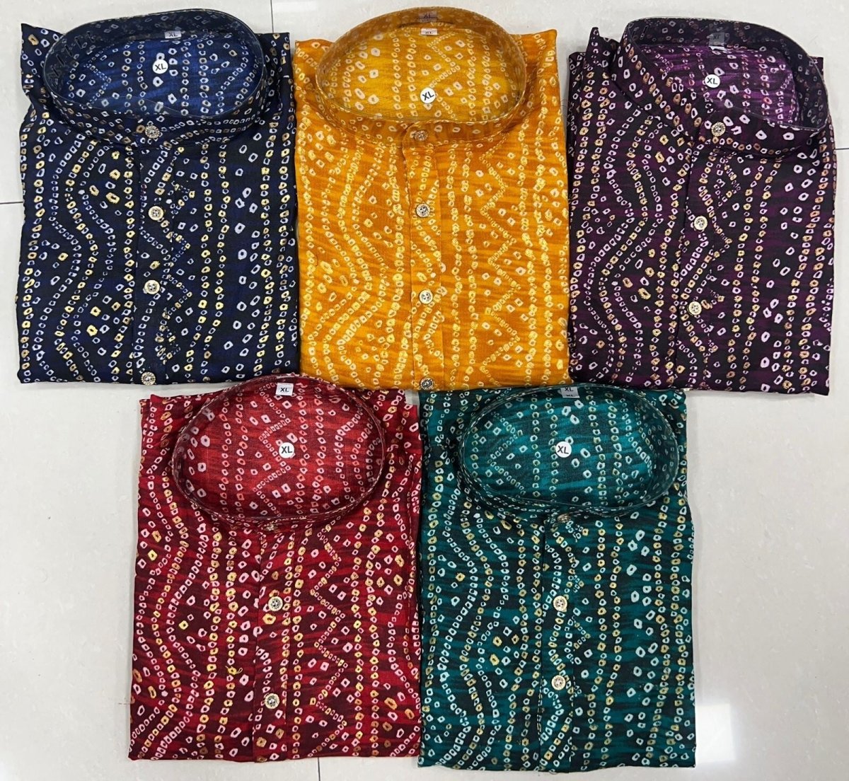 New Indian Wear Men's 100% Cotton long Kurta Ready Made Handmade - 001FASHIONFORWARD
