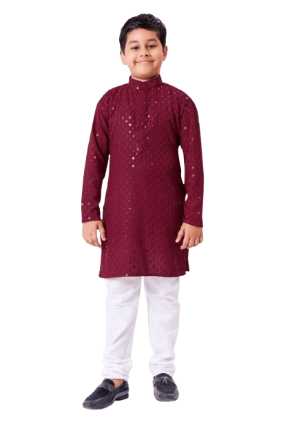 Pakistani Indian Kid Boy Kurta Kameez for Eid Party Wedding Mehndi Age 5 to 12 - 001FASHIONFORWARD