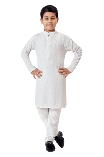 Pakistani Indian Kid Boy Kurta Kameez for Eid Party Wedding Mehndi Age 5 to 12 - 001FASHIONFORWARD