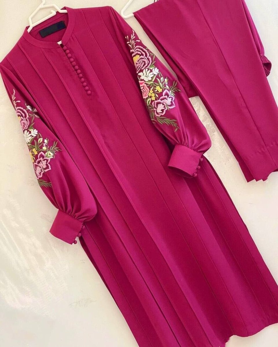 Pakistani Indian Kurti Kurta 3PC Salwar Kameez Chunni Tunic Silk Kurti - 001FASHIONFORWARD