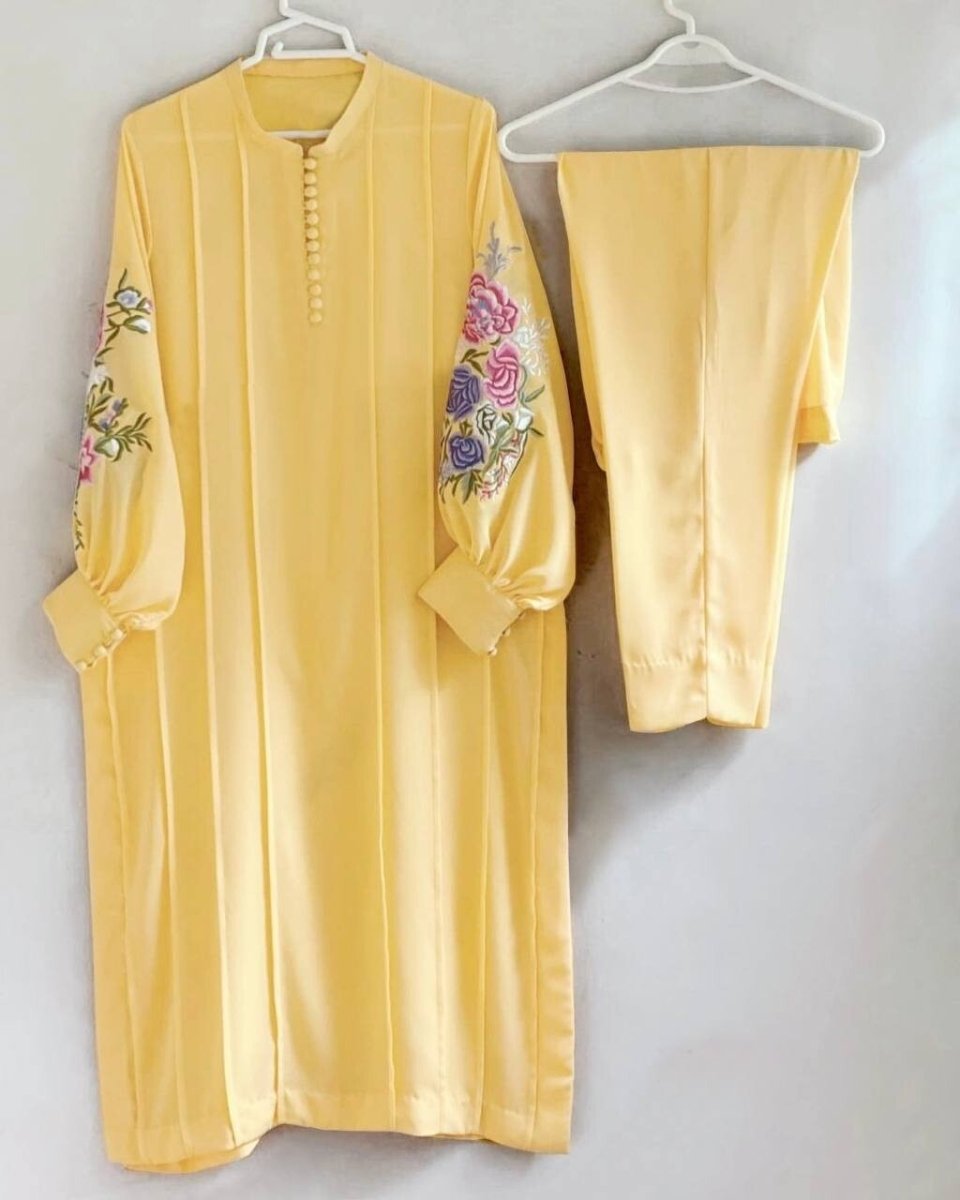 Pakistani Indian Kurti Kurta 3PC Salwar Kameez Chunni Tunic Silk Kurti - 001FASHIONFORWARD