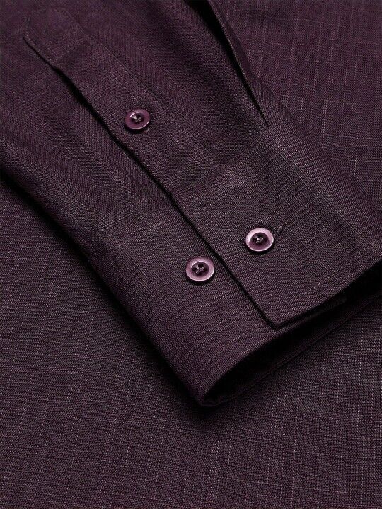 Pakistani Pure Cotton Long Kurta Tunic shirt Men’s Solid Purple Plus Size S - 7X - 001FASHIONFORWARD