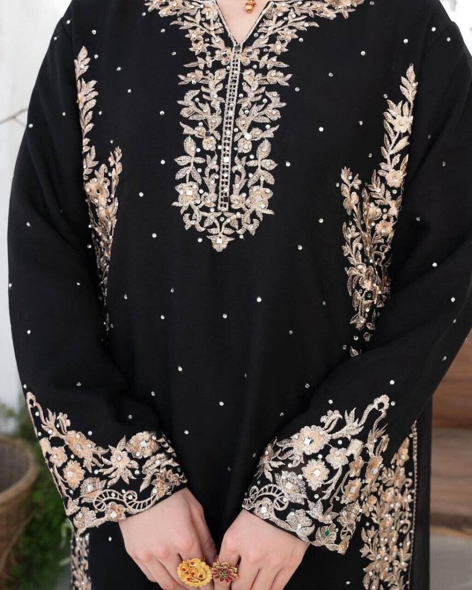 Pakistani Salwar Kameez Readymade Suit - Wedding & Party Kurti Set Georgette - 001FASHIONFORWARD