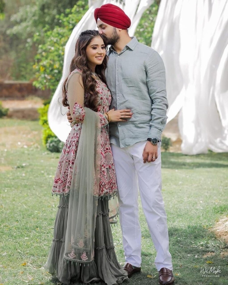 Pallazzo Set Sharara Suit to Wear , Ready made Wedding Partywear Georgette Suit - 001FASHIONFORWARD