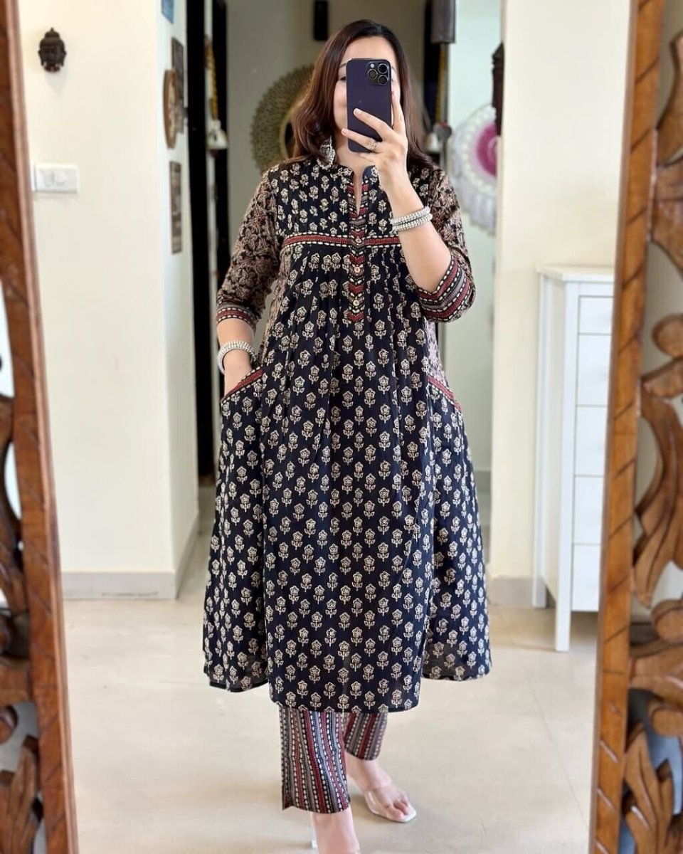 Readymade Indian Cotton Kurti Salwar Kameez Readymade Women Dress Tunic - 001FASHIONFORWARD