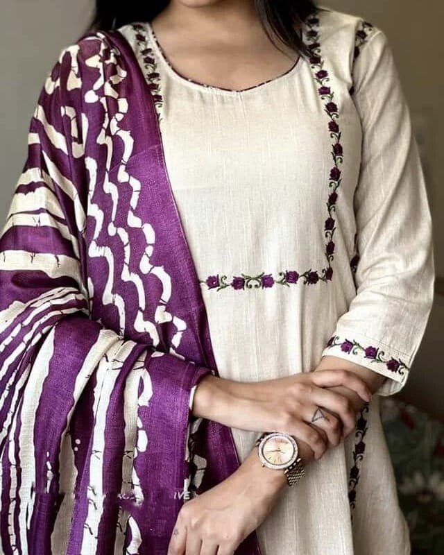 Readymade Printed Cotton indian Women Designer Suit straight salwar kameez 3pcs - 001FASHIONFORWARD